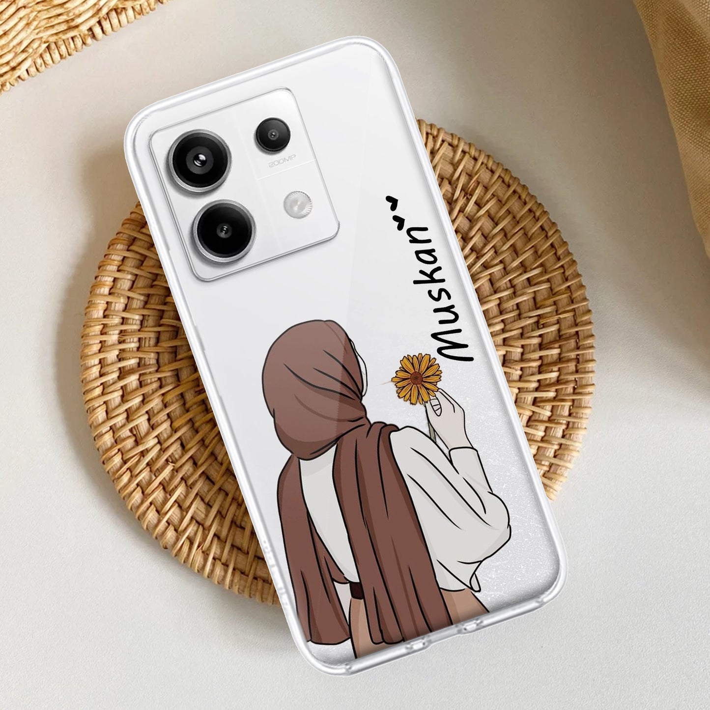 Personalized Hijab Girl Transparent Silicon Case V2 For Redmi/Xiaomi ShopOnCliQ