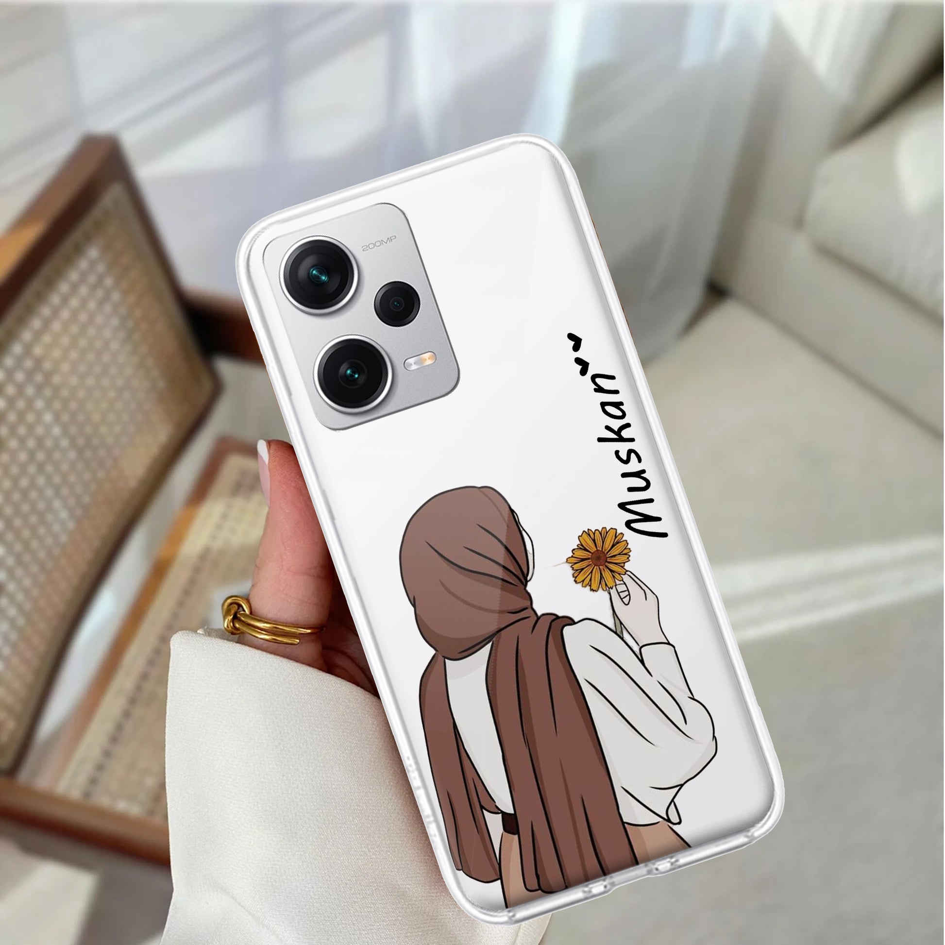 Personalized Hijab Girl Transparent Silicon Case V2 For Redmi/Xiaomi ShopOnCliQ