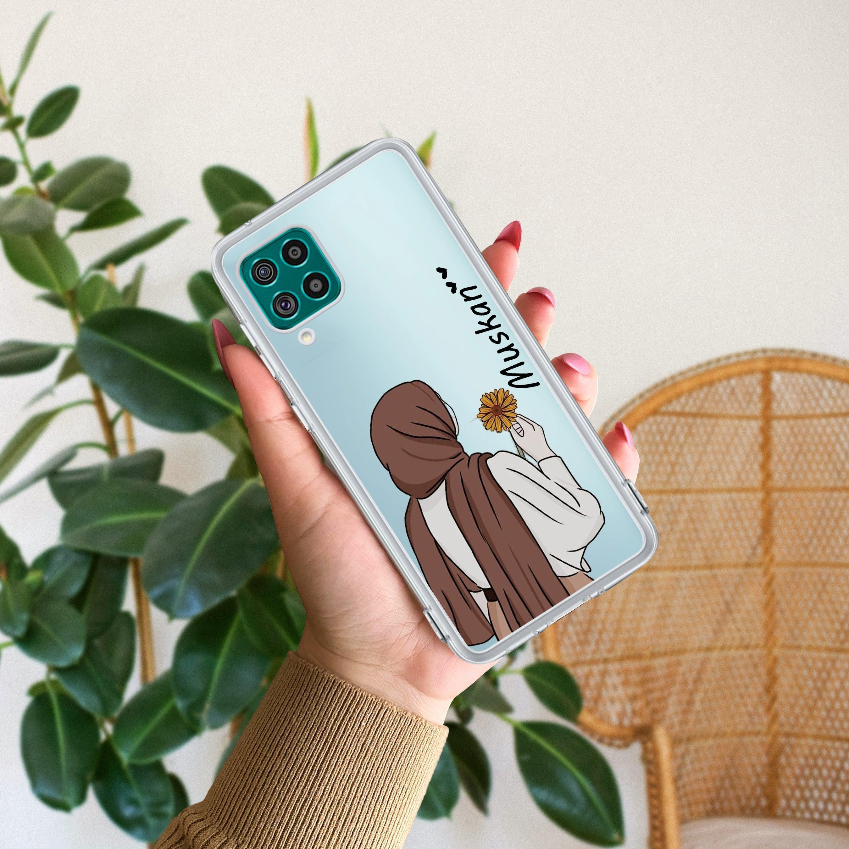 Personalized Hijab Girl Transparent Silicon Case V2 For Samsung - ShopOnCliQ
