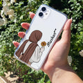 Personalized Hijab Girl Anti Yellow Case V2 For iPhone 12