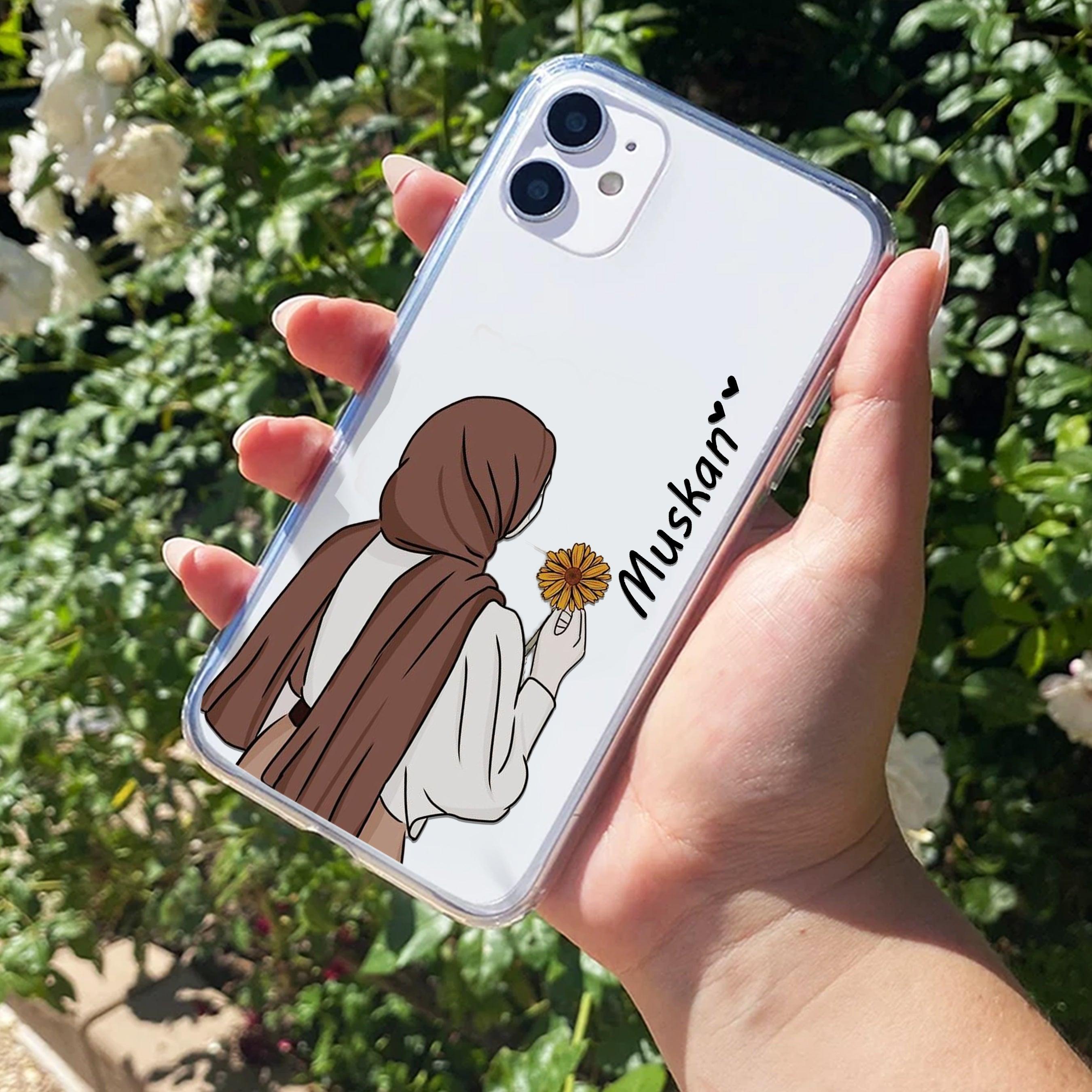 Personalized Hijab Girl Transparent Silicon Case V2 For iPhone - ShopOnCliQ