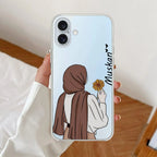 Personalized Hijab Girl Transparent Silicon Case V2 For Google Pixel 10 Pro