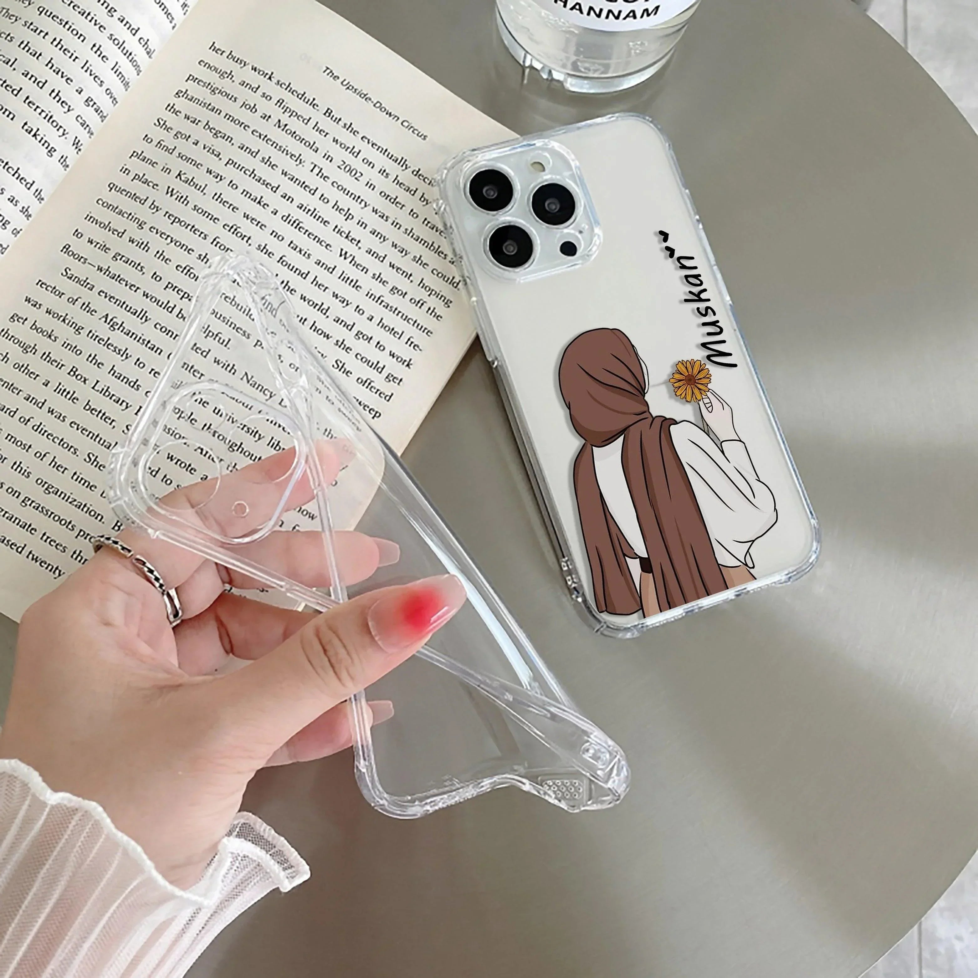 Personalized Hijab Girl Transparent Silicon Case V2 For Google Pixel 10