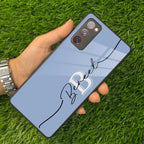 Personalized Initials Azure Glossy Metal Case Cover For Samsung - ShopOnCliQ
