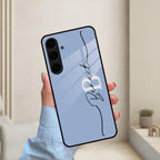 Personalized Initials Azure Glossy Metal Case Cover For Samsung - ShopOnCliQ