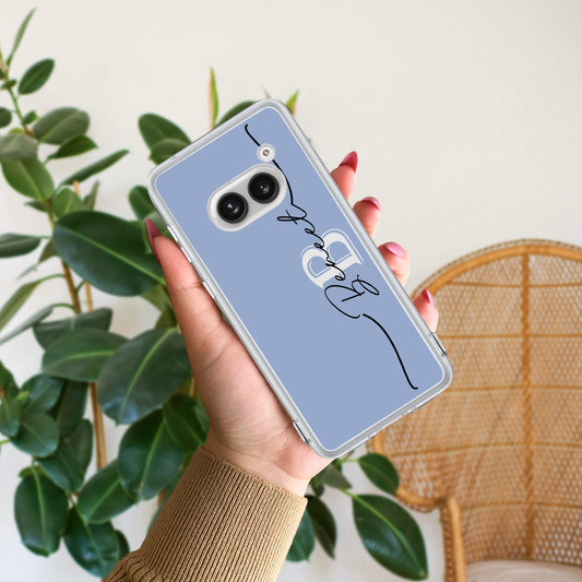 Personalized Initials Azure Silicon Case For Nothing ShopOnCliQ