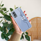 Personalized Initials Azure Silicon Case For OnePlus