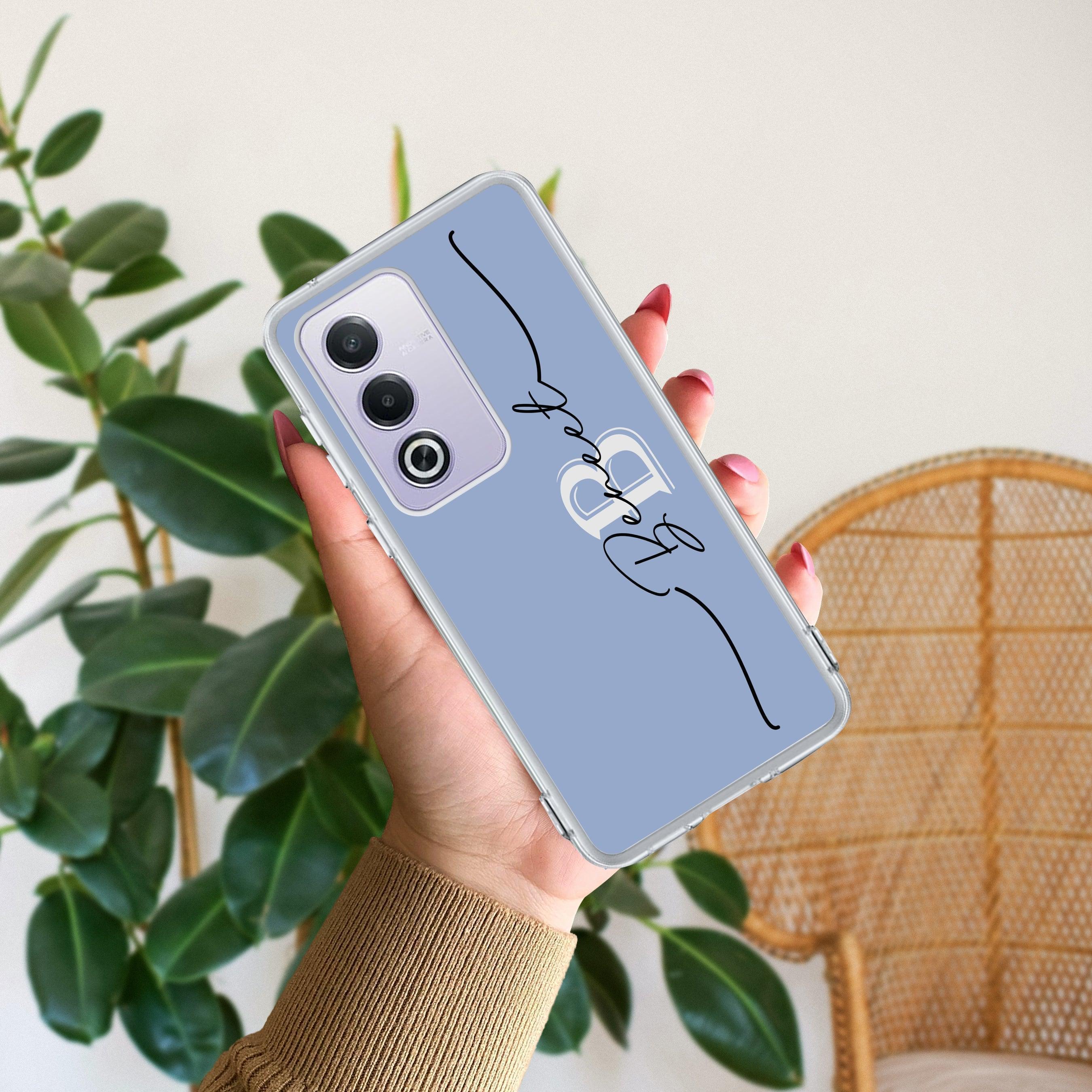 Personalized Initials Azure Anti Yellow Case For Oppo A3 Pro 5G