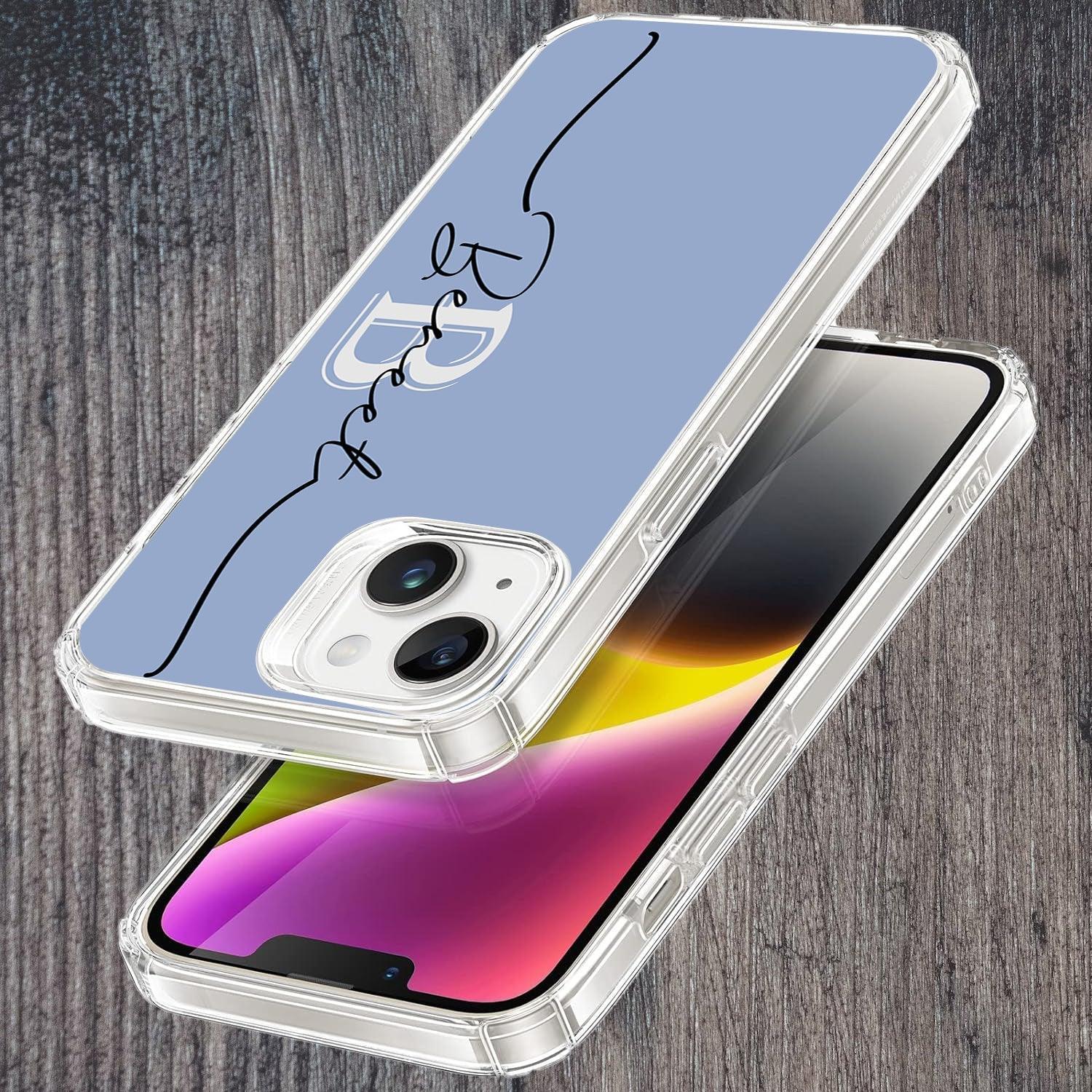 Personalized Initials Azure Silicon Case For Oppo Reno 12 Pro 5G