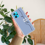 Personalized Initials Azure Silicon Case For Realme 9 Pro 5G