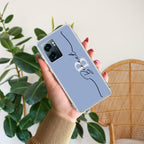 Personalized Initials Azure Silicon Case For Realme Narzo 50 5G
