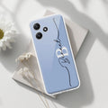 Personalized Initials Azure Silicon Case For Redmi 12 5G