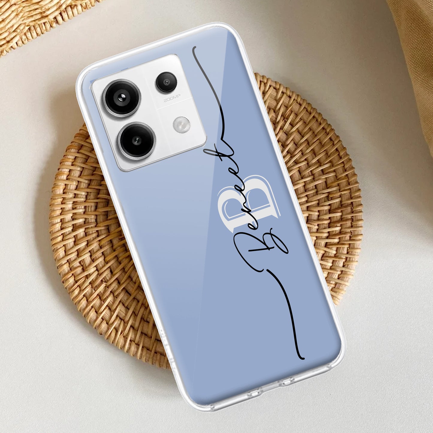 Personalized Initials Azure Silicon Case For Redmi/Xiaomi ShopOnCliQ