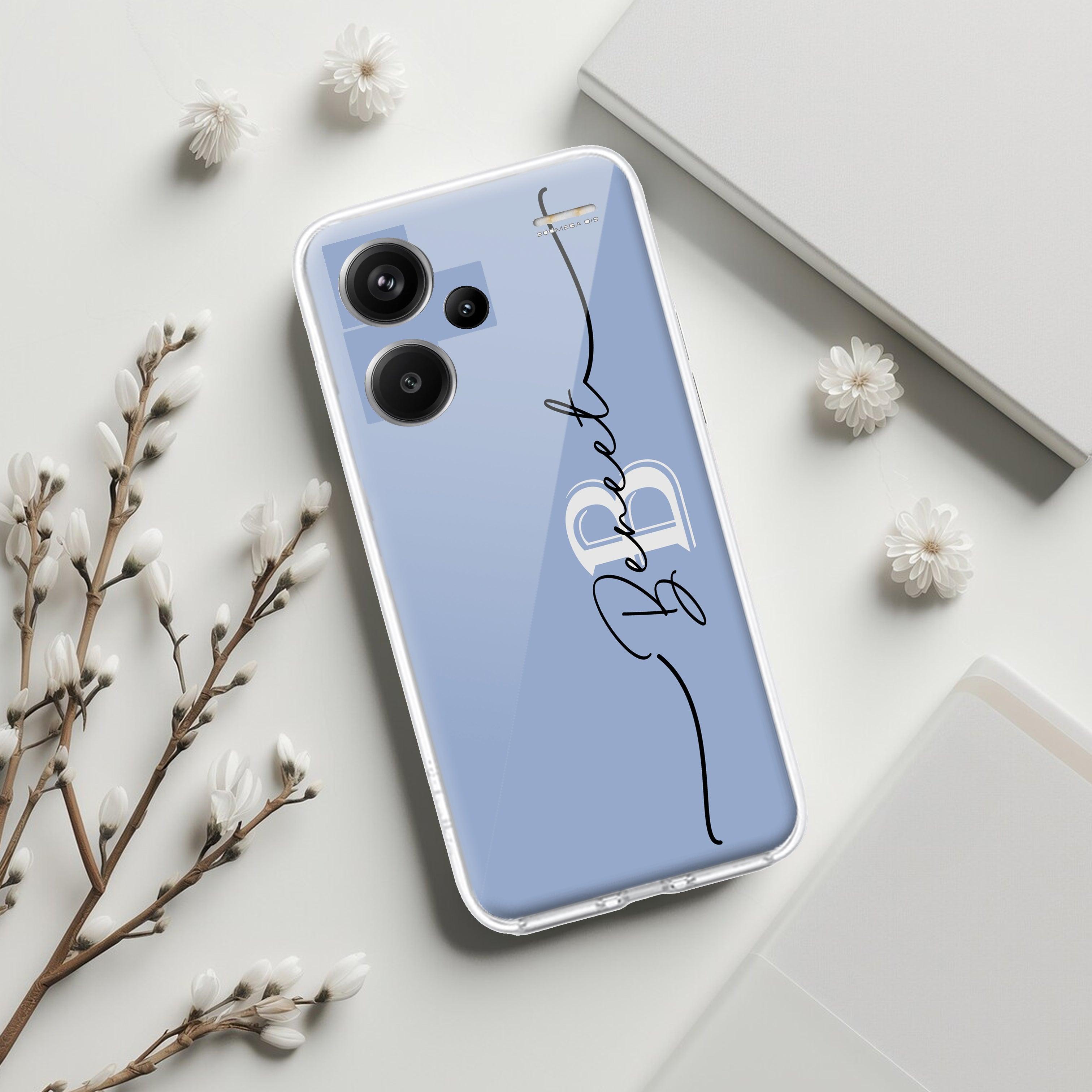 Personalized Initials Azure Silicon Case For Redmi/Xiaomi - ShopOnCliQ