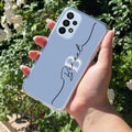 Personalized Initials Azure Anti Yellow For Samsung Galaxy A52 / Samsung Galaxy A52s