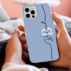 Personalized Initials Azure Silicon Case For Google Pixel 9