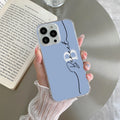 Personalized Initials Azure Anti Yellow Case For iPhone 13 Pro Max