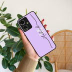 Personalized Initials Lavender Glossy Metal Case Cover For Oppo - ShopOnCliQ