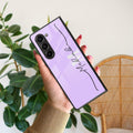 Personalized Initials Lavender Glossy Metal Case Cover Samsung - ShopOnCliQ
