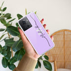 Personalized Initials Lavender Anti Yellow Case For OnePlus 10R 5G