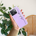 Personalized Initials Lavender Anti Yellow Case For OnePlus 10T 5G