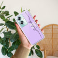 Personalized Initials Lavender Anti Yellow Case For Oppo A79 5G