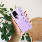 Personalized Initials Lavender Silicon Case For Oppo Reno 8 Pro 5G