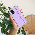 Personalized Initials Lavender Anti Yellow Case For Oppo F19 / Oppo F19s