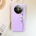 Personalized Initials Lavender Silicon Case For Realme Narzo 50 5G