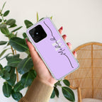 Personalized Initials Lavender Silicon Case For Realme 14 Pro 5G