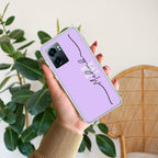 Personalized Initials Lavender Silicon Case For Realme 11 Pro+ 5G