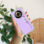 Personalized Initials Lavender Silicon Case For Realme 11 Pro+ 5G