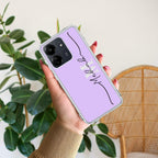Personalized Initials Lavender Silicon Case For Redmi 13C 4G