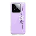 Personalized Initials Lavender Silicon Case For Xiaomi 14 5G