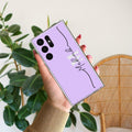 Personalized Initials Lavender Anti Yellow For Samsung Galaxy S24 Ultra 5G