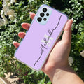 Personalized Initials Lavender Anti Yellow For Samsung Galaxy A23 5G