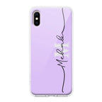 Personalized Initials Lavender Silicon Case For iPhone X/Xs