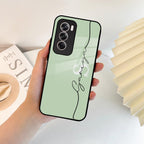 Personalized Initials Mint Green Glossy Metal Case Cover For Oppo - ShopOnCliQ