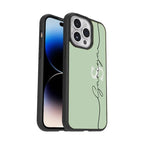Personalized Initials Mint Green Glossy Metal Case Cover For Samsung - ShopOnCliQ