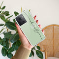 Personalized Initials Mint Green Silicon Case For OnePlus 10R 5G