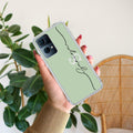 Personalized Initials Mint Green Anti Yellow Case For Oppo Reno 7 Pro 5G