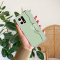 Personalized Initials Mint Green Anti Yellow Case For Oppo F21 Pro (4G)