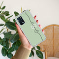Personalized Initials Mint Green Anti Yellow Case For Oppo A16