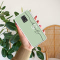 Personalized Initials Mint Green Silicon Case For Redmi 9 Prime