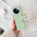Personalized Initials Mint Green Silicon Case For Xiaomi 14 Civi 5G