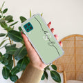 Personalized Initials Mint Green Silicon Case For Samsung Galaxy A51