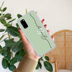 Personalized Initials Mint Green Anti Yellow For Samsung Galaxy S20