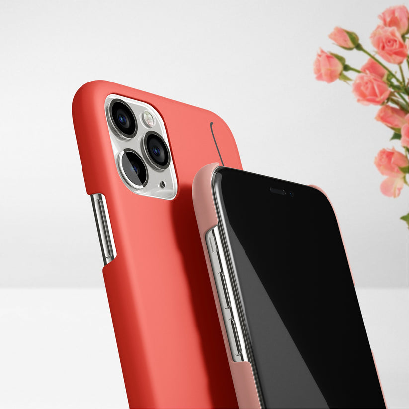Personalized Initials Slim Mobile Case Cover Color Peach For Vivo