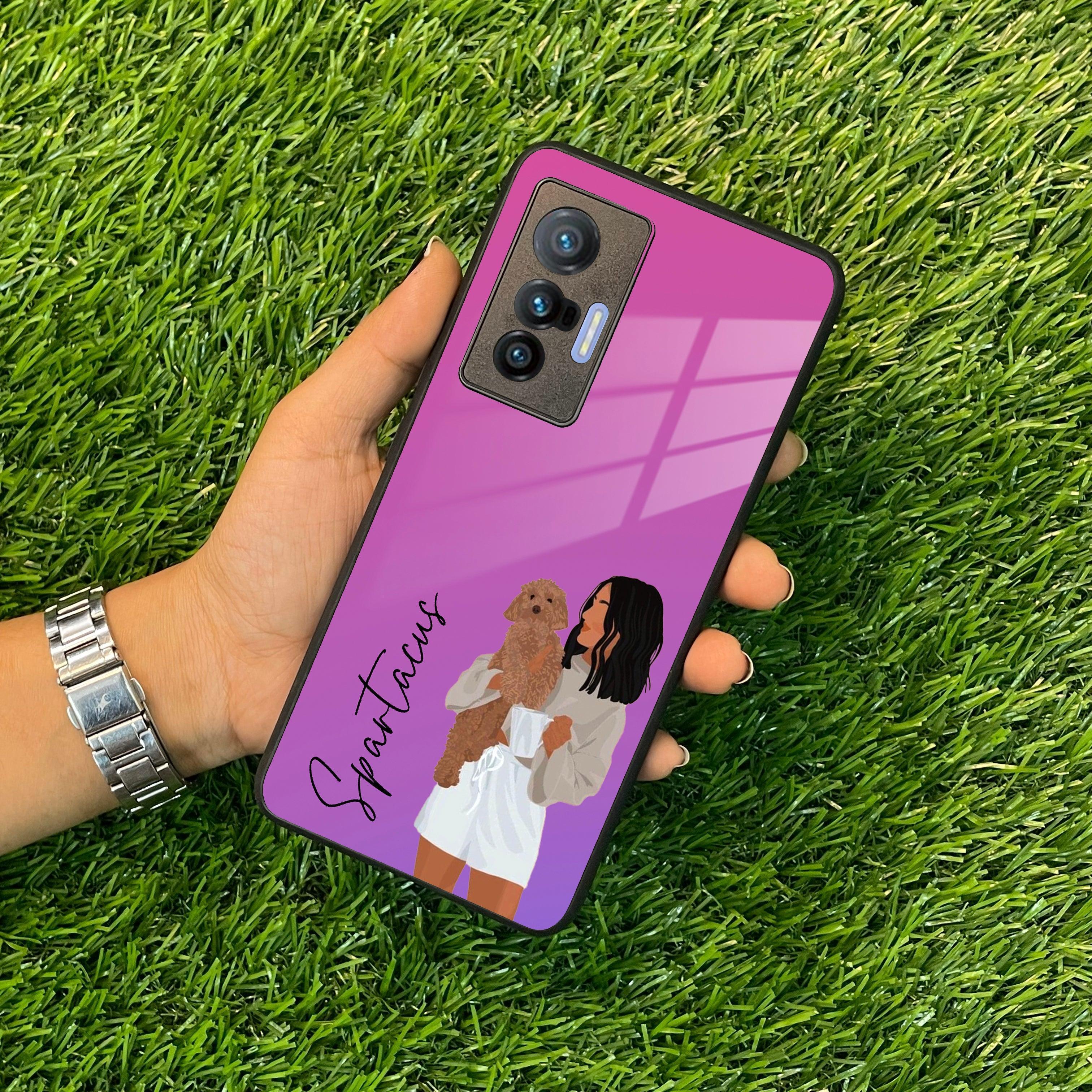 Customize Pet Name Glass Case For Vivo - ShopOnCliQ