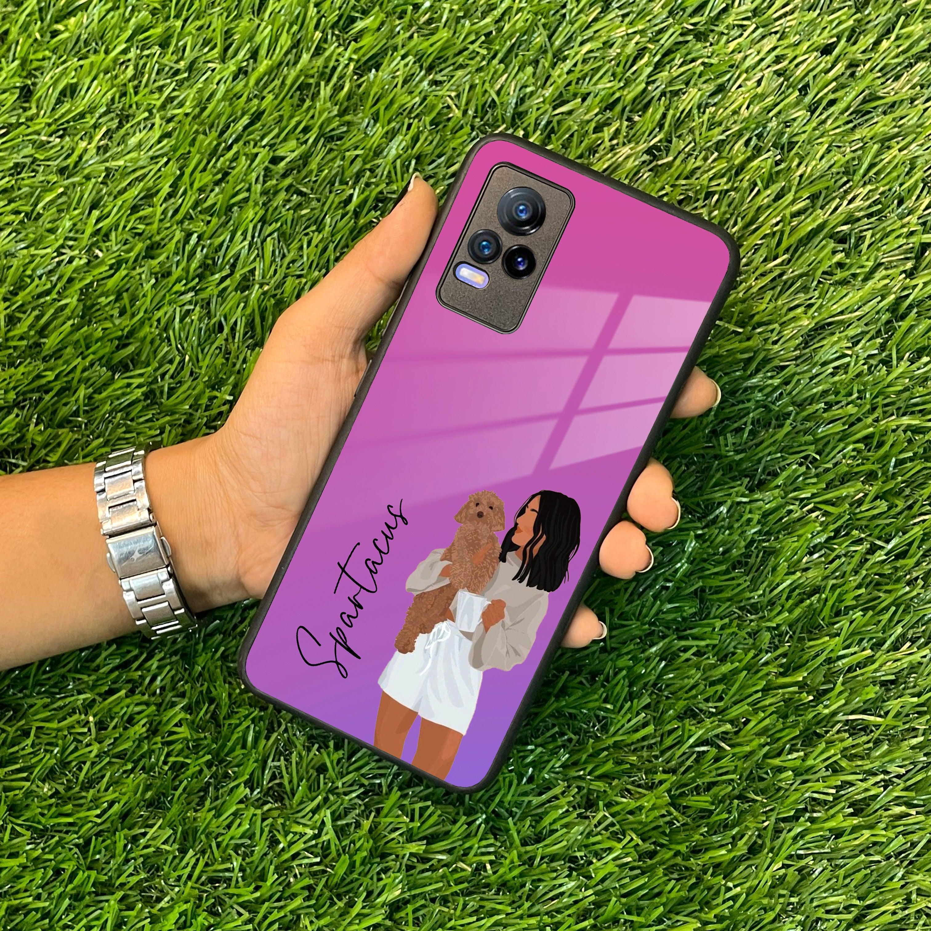 Customize Pet Name Glass Case For Vivo - ShopOnCliQ